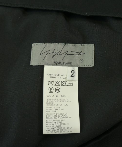 yohji yamamoto POUR HOMME（ヨウジヤマモトプールオム）その他 黒 サイズ:2(S位) メンズ/2200726928031