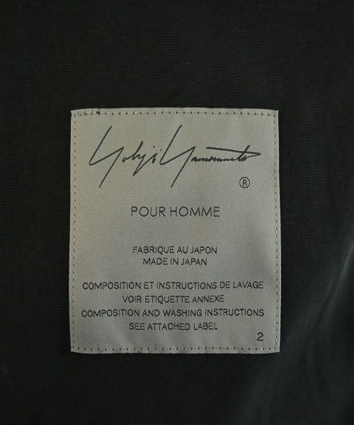 yohji yamamoto POUR HOMME（ヨウジヤマモトプールオム）カジュアルジャケット 黒 サイズ:2(S位) メンズ/2200727104038