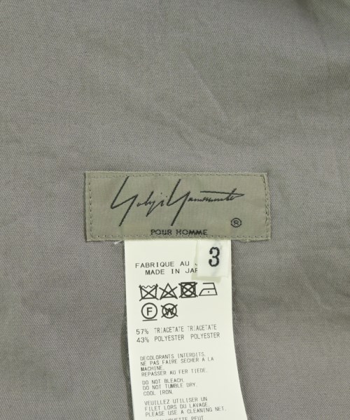 yohji yamamoto POUR HOMME（ヨウジヤマモトプールオム）その他 グレー サイズ:3(M位) メンズ/2200727104090