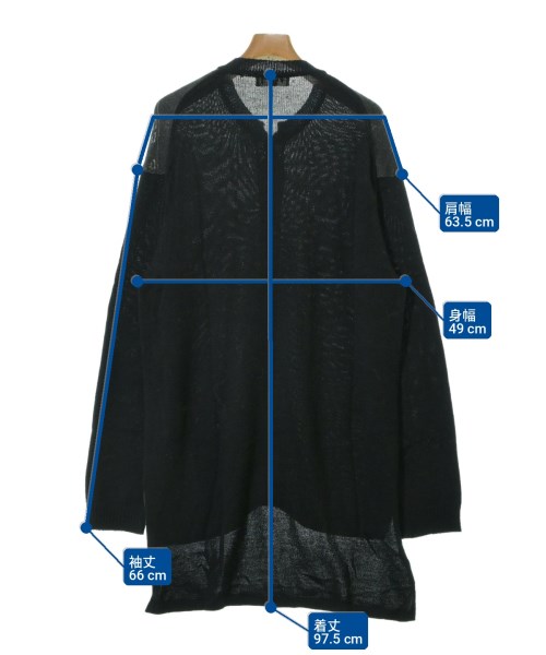 yohji yamamoto POUR HOMME（ヨウジヤマモトプールオム）カーディガン 黒 サイズ:3(M位) メンズ/2200727104137
