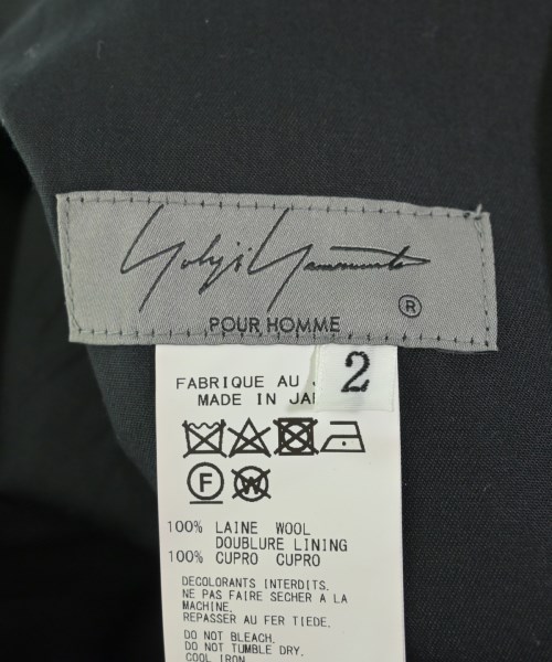 yohji yamamoto POUR HOMME（ヨウジヤマモトプールオム）スラックス 黒 サイズ:2(S位) メンズ/2200727595027