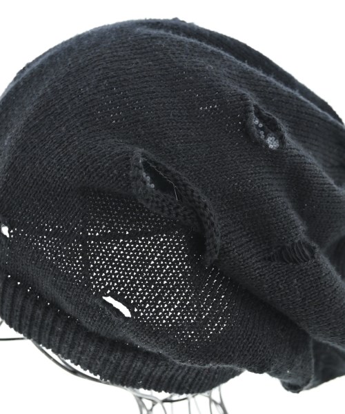 yohji yamamoto POUR HOMME（ヨウジヤマモトプールオム）ニットキャップ・ビーニー 黒 サイズ:- メンズ/2200727829092