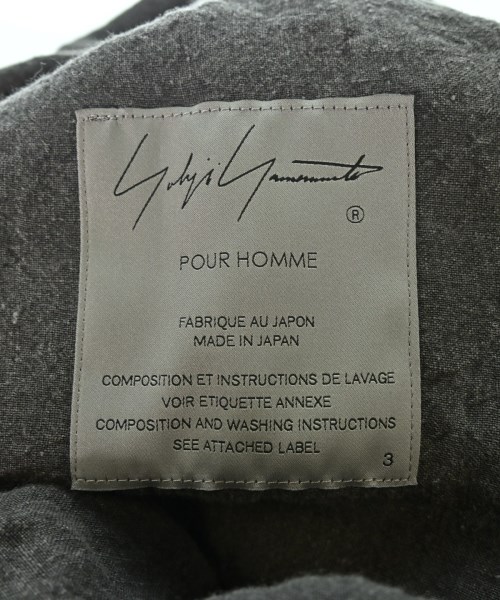 yohji yamamoto POUR HOMME（ヨウジヤマモトプールオム）カジュアルジャケット グレー サイズ:3(M位) メンズ/2200728373013