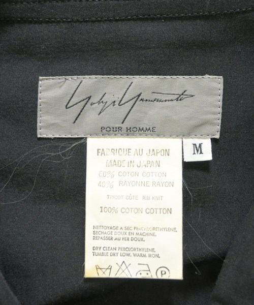 yohji yamamoto POUR HOMME（ヨウジヤマモトプールオム）カジュアルシャツ 黒 サイズ:M メンズ/2200728386013