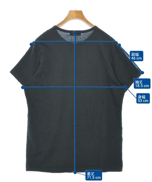 yohji yamamoto POUR HOMME（ヨウジヤマモトプールオム）Tシャツ・カットソー 黒 サイズ:3(M位) メンズ/2200728980099