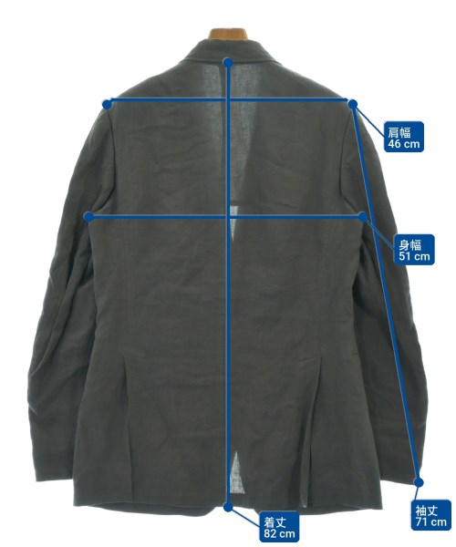yohji yamamoto POUR HOMME（ヨウジヤマモトプールオム）テーラードジャケット グレー サイズ:-(XL位) メンズ/2200729065016