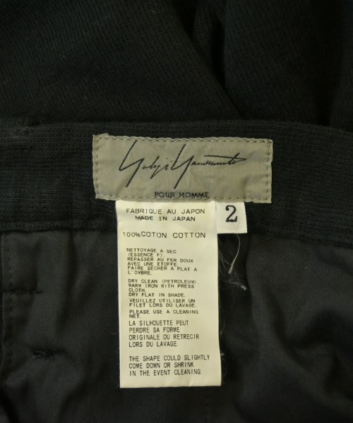 yohji yamamoto POUR HOMME（ヨウジヤマモトプールオム）ショートパンツ 黒 サイズ:2(S位) メンズ/2200683234022