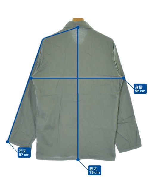 yohji yamamoto POUR HOMME（ヨウジヤマモトプールオム）カジュアルシャツ カーキ サイズ:2(S位) メンズ/2200683234091