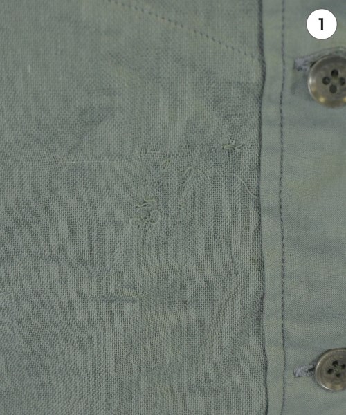 yohji yamamoto POUR HOMME（ヨウジヤマモトプールオム）カジュアルシャツ カーキ サイズ:2(S位) メンズ/2200683234091