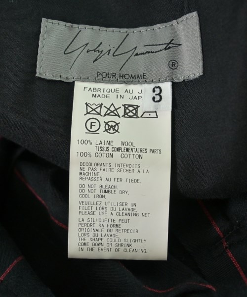 yohji yamamoto POUR HOMME（ヨウジヤマモトプールオム）ショートパンツ 黒 サイズ:3(M位) メンズ/2200683772050