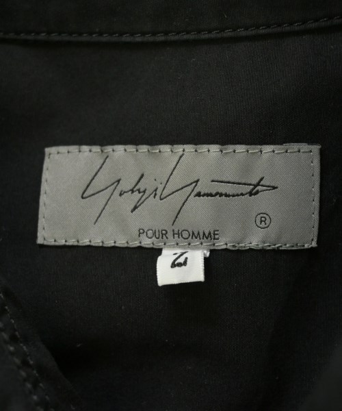 yohji yamamoto POUR HOMME（ヨウジヤマモトプールオム）カジュアルシャツ 黒 サイズ:2(S位) メンズ/2200683772104