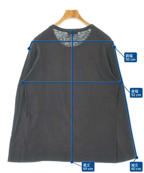 yohji yamamoto POUR HOMME（ヨウジヤマモトプールオム）Tシャツ・カットソー 黒 サイズ:3(M位) メンズ/2200683911053