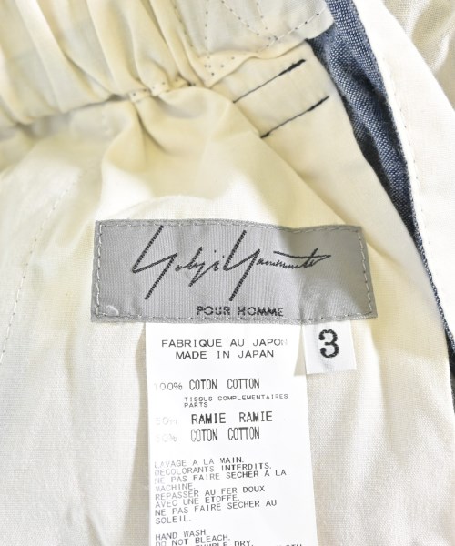 yohji yamamoto POUR HOMME（ヨウジヤマモトプールオム）その他 青 サイズ:3(M位) メンズ/2200683911091