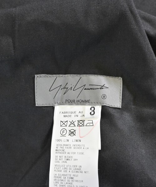 yohji yamamoto POUR HOMME（ヨウジヤマモトプールオム）クロップドパンツ 黒 サイズ:3(M位) メンズ/2200684792026
