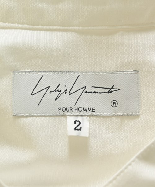 yohji yamamoto POUR HOMME（ヨウジヤマモトプールオム）カジュアルシャツ 白 サイズ:2(S位) メンズ/2200684900018