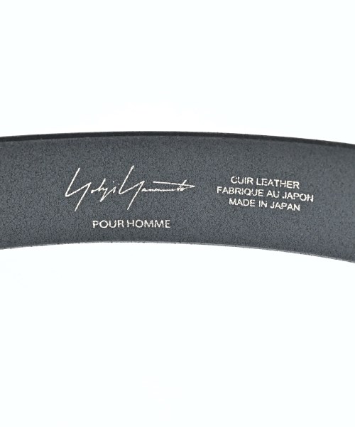 yohji yamamoto POUR HOMME（ヨウジヤマモトプールオム）ベルト 黒 サイズ:- メンズ/2200685998076
