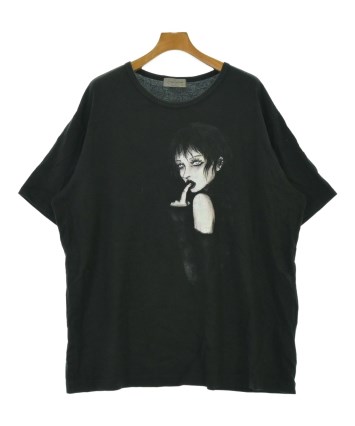 yohji yamamoto pour homme Tシャツ　プリント　黒3 yohji yamamoto POUR HOMME（ヨウジヤマモトプールオム）Tシャツ