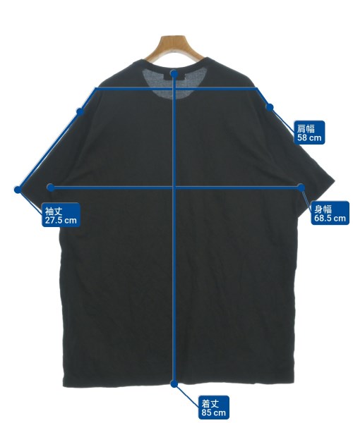 yohji yamamoto POUR HOMME（ヨウジヤマモトプールオム）Tシャツ・カットソー 黒 サイズ:3(M位) メンズ/2200686724025
