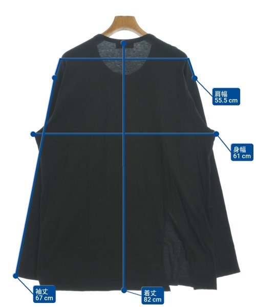 yohji yamamoto POUR HOMME（ヨウジヤマモトプールオム）Tシャツ・カットソー 黒 サイズ:3(M位) メンズ/2200687202041