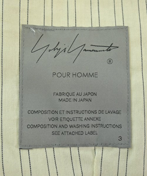 yohji yamamoto POUR HOMME（ヨウジヤマモトプールオム）カジュアルシャツ 黒 サイズ:3(M位) メンズ/2200687435012