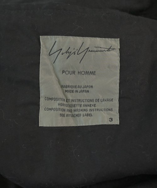 yohji yamamoto POUR HOMME（ヨウジヤマモトプールオム）カジュアルジャケット 黒 サイズ:3(M位) メンズ/2200679773061
