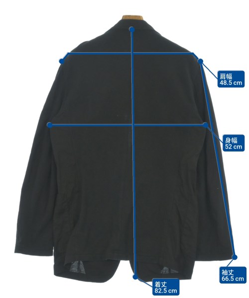 yohji yamamoto POUR HOMME（ヨウジヤマモトプールオム）カジュアルジャケット 黒 サイズ:3(M位) メンズ/2200679773061
