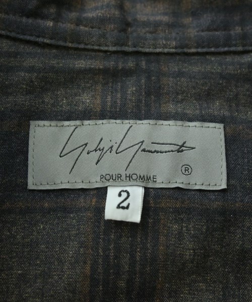 yohji yamamoto POUR HOMME（ヨウジヤマモトプールオム）カジュアルシャツ グレー サイズ:2(S位) メンズ/2200688242015