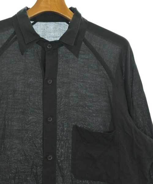 yohji yamamoto POUR HOMME（ヨウジヤマモトプールオム）カジュアルシャツ 黒 サイズ:2(S位) メンズ/2200688242046