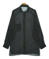 yohji yamamoto POUR HOMME（ヨウジヤマモトプールオム）カジュアルシャツ 黒 サイズ:2(S位) メンズ/2200688242046
