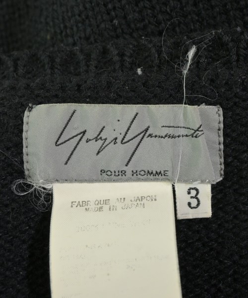 yohji yamamoto POUR HOMME（ヨウジヤマモトプールオム）ニット・セーター 黒 サイズ:3(M位) メンズ/2200687099061