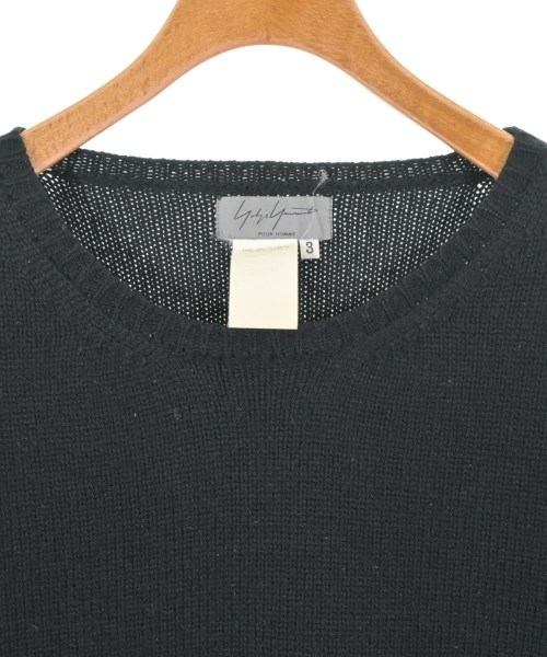 yohji yamamoto POUR HOMME（ヨウジヤマモトプールオム）ニット・セーター 黒 サイズ:3(M位) メンズ/2200687099061