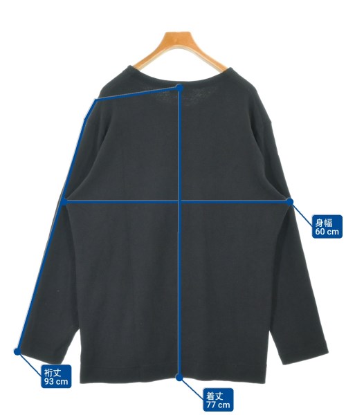 yohji yamamoto POUR HOMME（ヨウジヤマモトプールオム）Tシャツ・カットソー 黒 サイズ:3(M位) メンズ/2200687099085