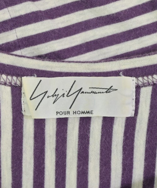 yohji yamamoto POUR HOMME（ヨウジヤマモトプールオム）Tシャツ・カットソー 紫 サイズ:3(M位) メンズ/2200687099122