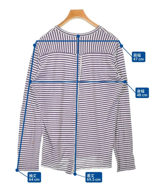 yohji yamamoto POUR HOMME（ヨウジヤマモトプールオム）Tシャツ・カットソー 紫 サイズ:3(M位) メンズ/2200687099122