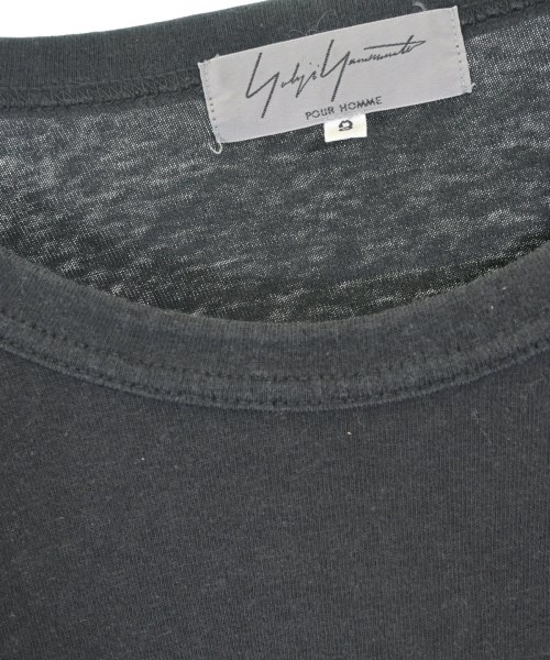 yohji yamamoto POUR HOMME（ヨウジヤマモトプールオム）Tシャツ・カットソー 黒 サイズ:3(M位) メンズ/2200687099146