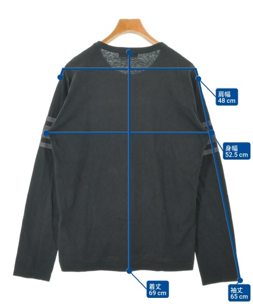 yohji yamamoto POUR HOMME（ヨウジヤマモトプールオム）Tシャツ・カットソー 黒 サイズ:3(M位) メンズ/2200687099146