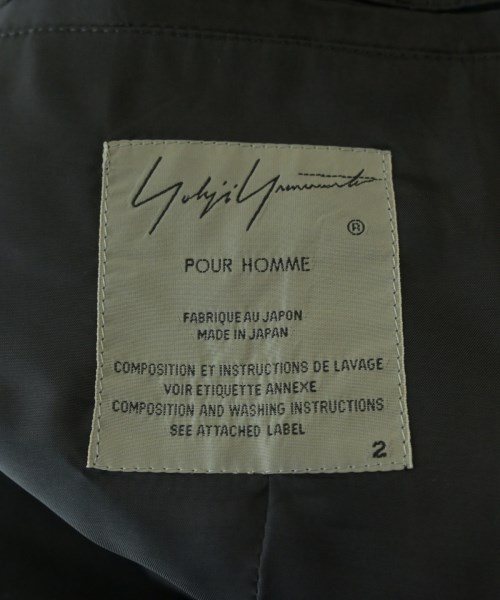 yohji yamamoto POUR HOMME（ヨウジヤマモトプールオム）カジュアルシャツ 黒 サイズ:2(S位) メンズ/2200689173059