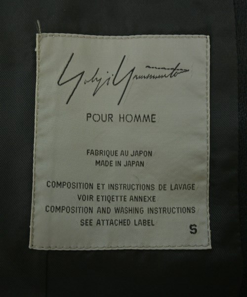 yohji yamamoto POUR HOMME（ヨウジヤマモトプールオム）カジュアルジャケット 黒 サイズ:S メンズ/2200689415050