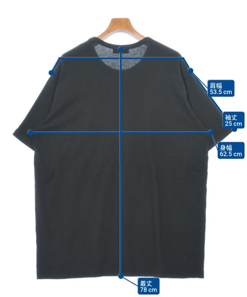 yohji yamamoto POUR HOMME（ヨウジヤマモトプールオム）Tシャツ・カットソー 黒 サイズ:3(M位) メンズ/2200689492044