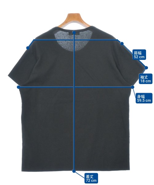 yohji yamamoto POUR HOMME（ヨウジヤマモトプールオム）Tシャツ・カットソー 黒 サイズ:3(M位) メンズ/2200689492051