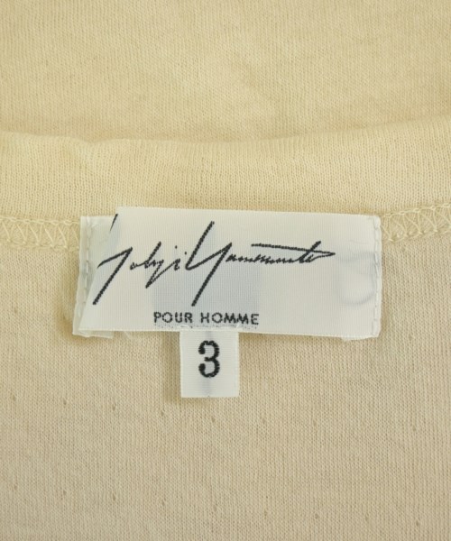 yohji yamamoto POUR HOMME（ヨウジヤマモトプールオム）Tシャツ・カットソー ベージュ サイズ:3(M位) メンズ/2200689775116