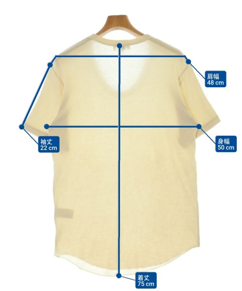 yohji yamamoto POUR HOMME（ヨウジヤマモトプールオム）Tシャツ・カットソー ベージュ サイズ:3(M位) メンズ/2200689775116