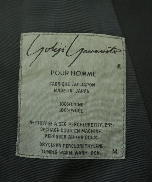 yohji yamamoto POUR HOMME（ヨウジヤマモトプールオム）テーラードジャケット 黒 サイズ:M メンズ/2200685075012