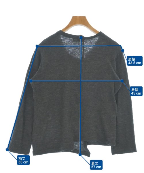 yohji yamamoto POUR HOMME（ヨウジヤマモトプールオム）ニット・セーター グレー サイズ:2(S位) メンズ/2200689956010