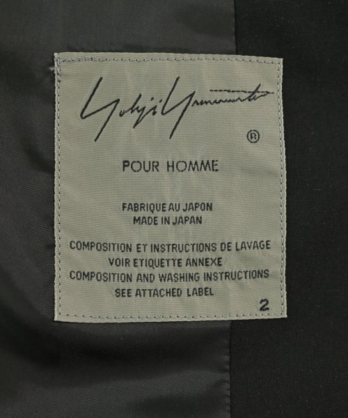 yohji yamamoto POUR HOMME（ヨウジヤマモトプールオム）その他 黒 サイズ:2(S位) メンズ/2200690406146