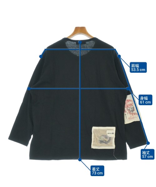 yohji yamamoto POUR HOMME（ヨウジヤマモトプールオム）Tシャツ・カットソー 黒 サイズ:3(M位) メンズ/2200690406238