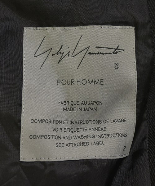 yohji yamamoto POUR HOMME（ヨウジヤマモトプールオム）テーラードジャケット 黒 サイズ:2(S位) メンズ/2200693014027