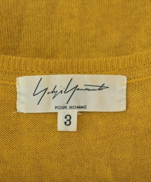 yohji yamamoto POUR HOMME（ヨウジヤマモトプールオム）ニット・セーター 黄 サイズ:3(M位) メンズ/2200686165156