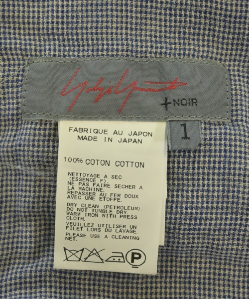Yohji Yamamoto +NOIR（ヨウジヤマモトプリュスノアール）シャツワンピース 紺 サイズ:1(XS位) レディース/2200624001119