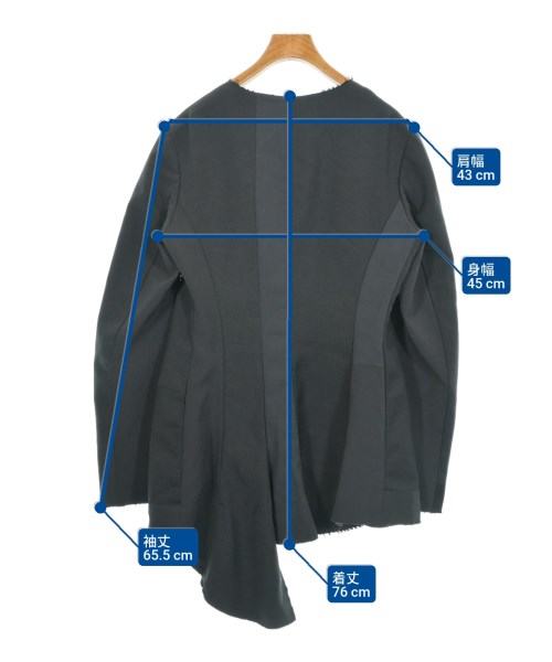 Yohji Yamamoto +NOIR（ヨウジヤマモトプリュスノアール）ジャケット グレー サイズ:2(S位) レディース/2200640270018